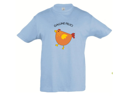 T-SHIRT GALLINE FELICI BAMBINI