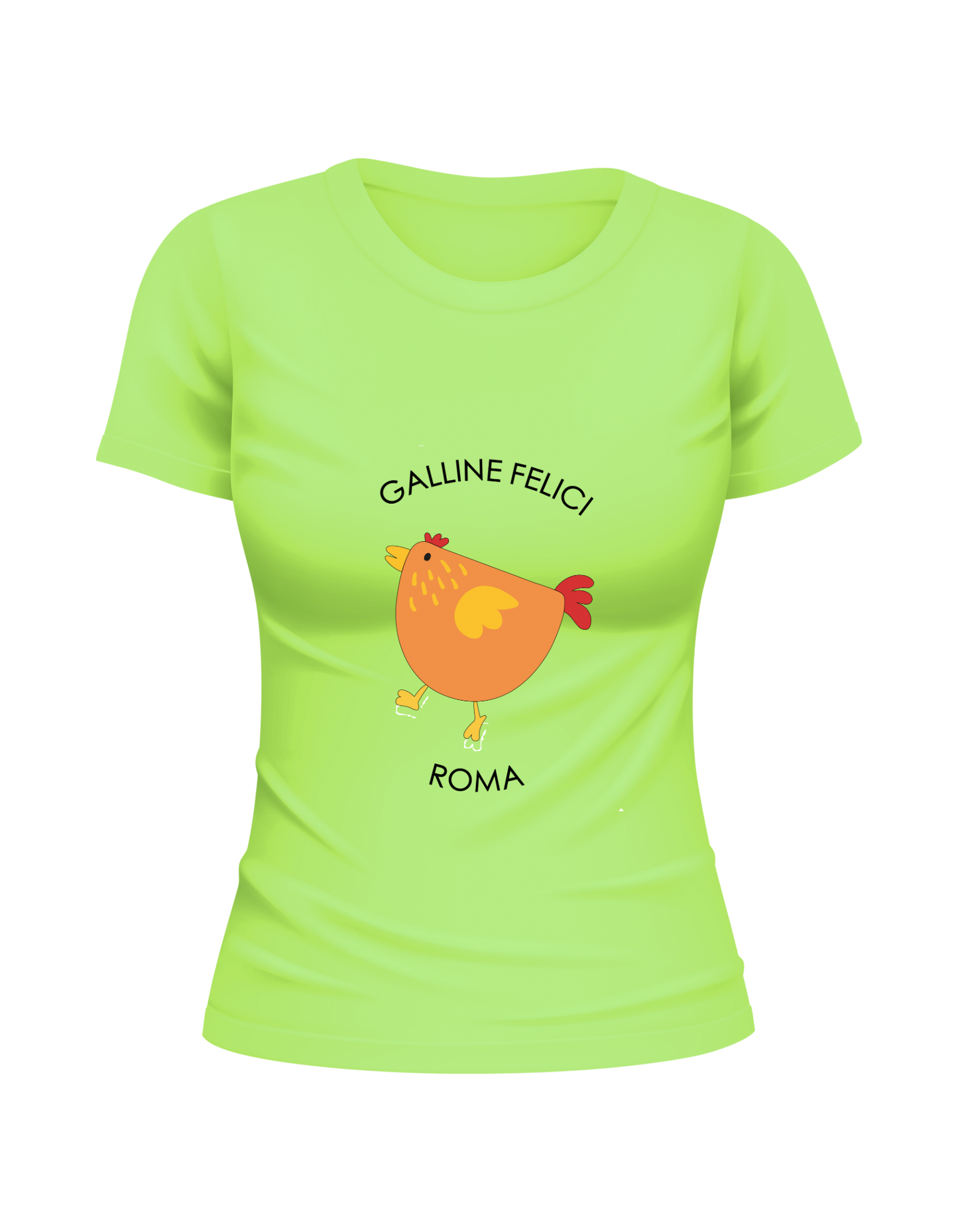 T-SHIRT GALLINE FELICI DONNA