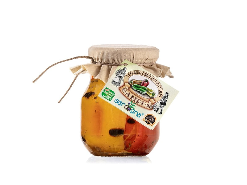 Peperoni grigliati sott'olio