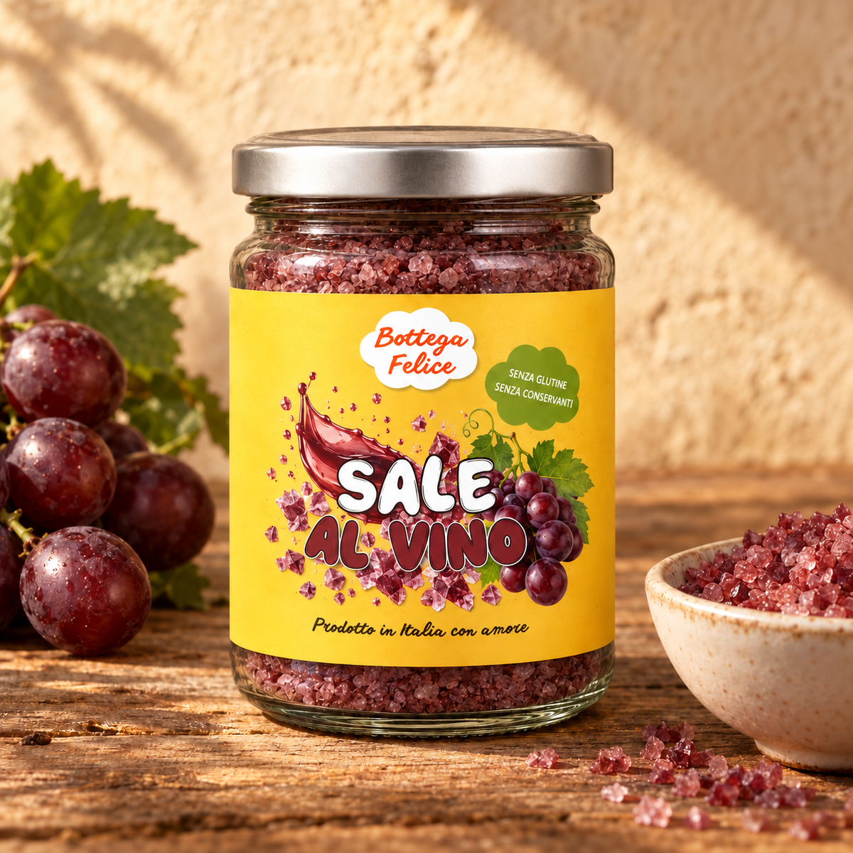Sale aromatizzato al vino