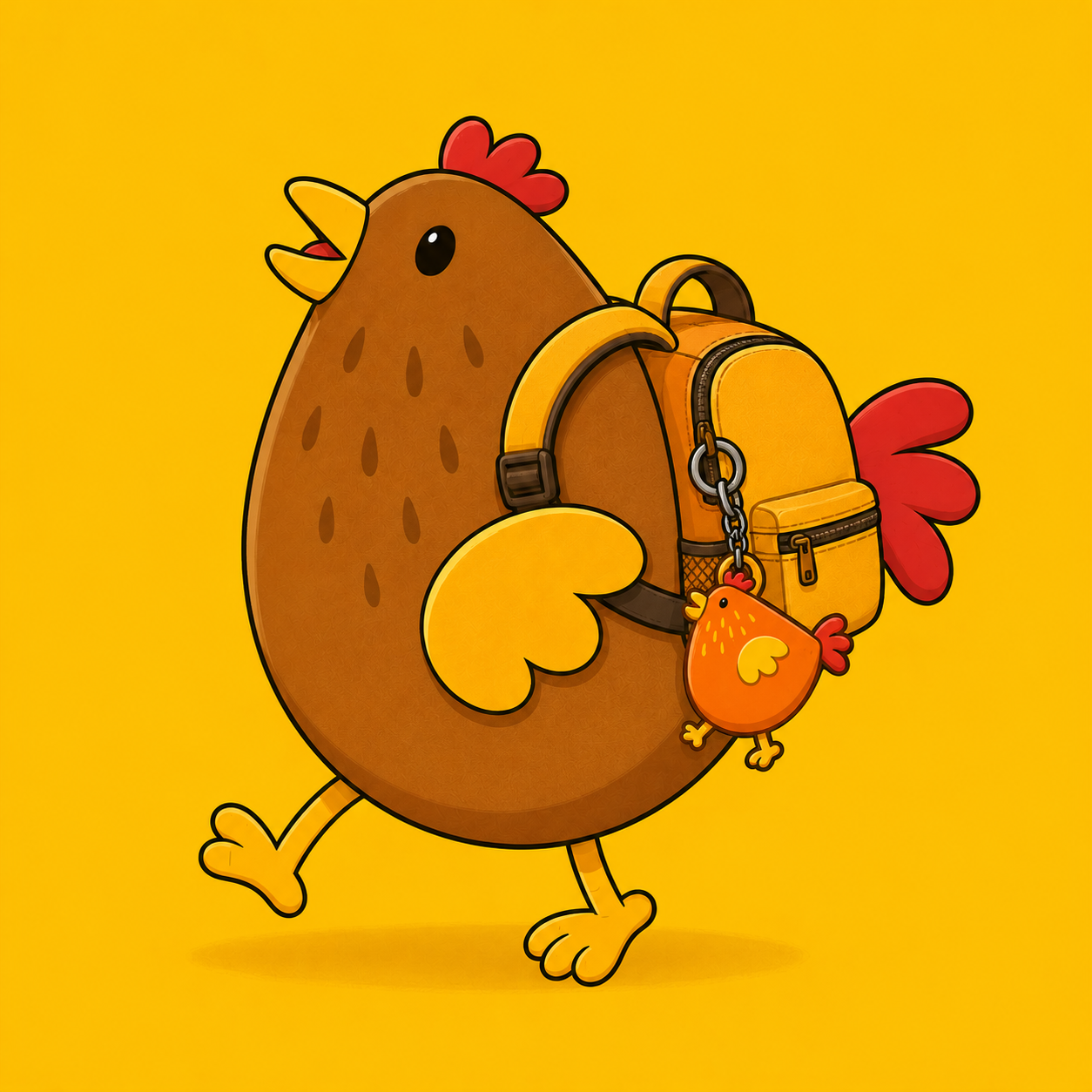 Portachiavi Galline Felici