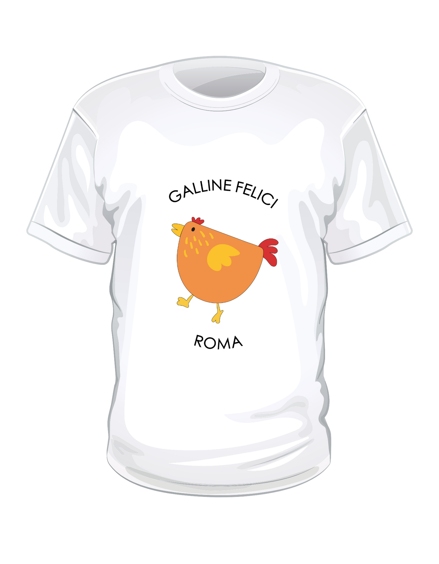 T-SHIRT GALLINE FELICI UOMO