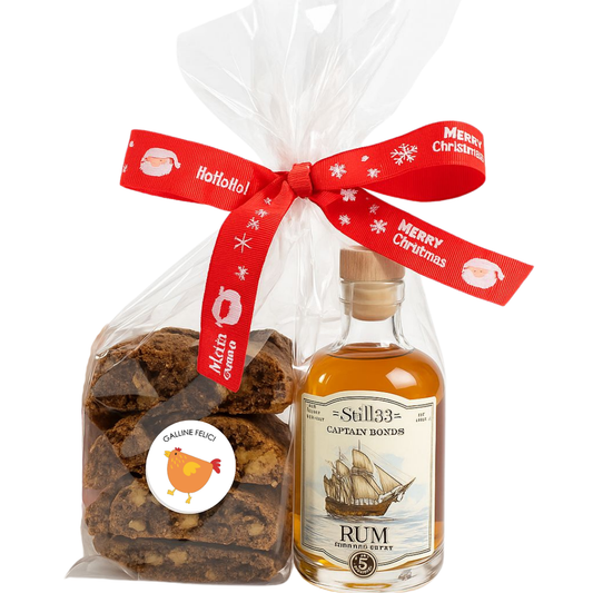 Rum e Cantucci artigianali al cioccolato
