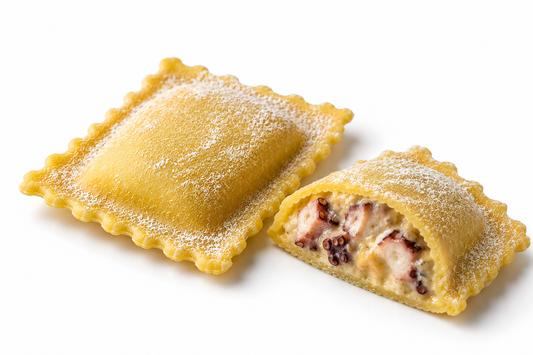 RAVIOLI CARBONARA DI POLPO