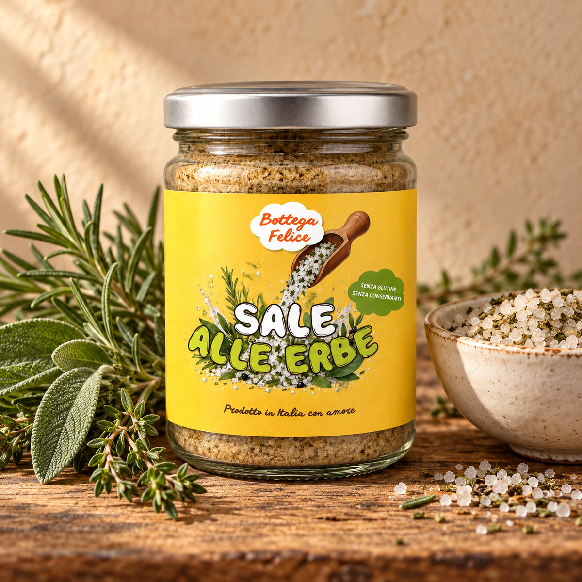 Sale aromatizzato alle erbe