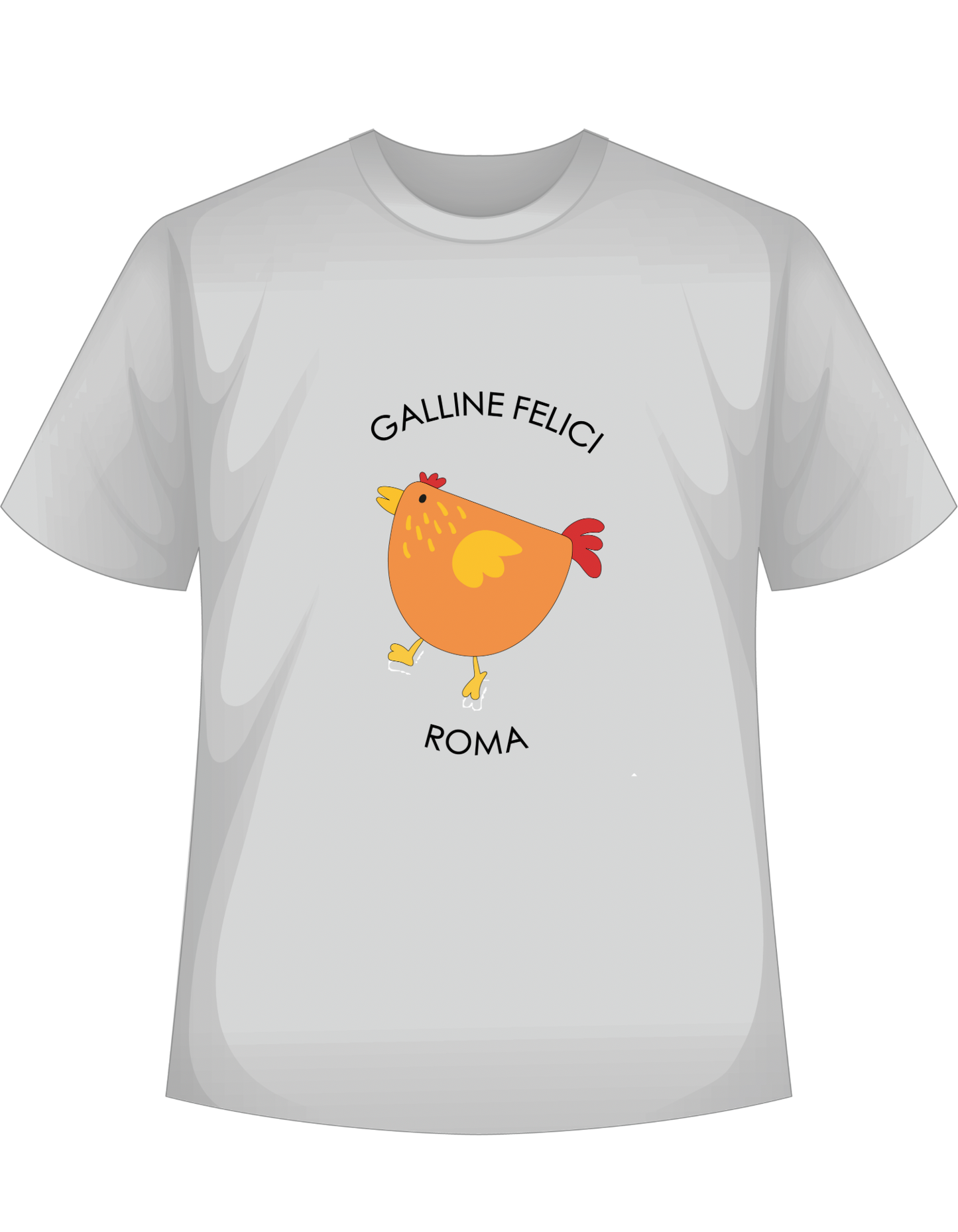 T-SHIRT GALLINE FELICI UOMO